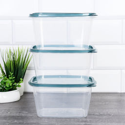 Салатник прямоугольный 3 штуки набор 17x11x9 см / P1 /уп 80/высокий - ГалеонТрейд фото 12