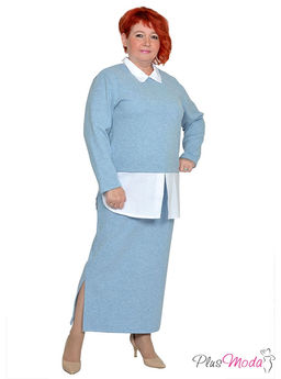 Юбка Модель №1747 размеры 44-84 - Plusmoda фото 2