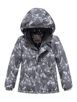 Горнолыжный костюм Valianly детский для мальчика серого цвета 9205Sr  фото 2