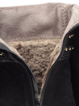 02-1407R-600Y1 4BC07F Сапоги женские (натуральная замша, натуральный мех (евромех))