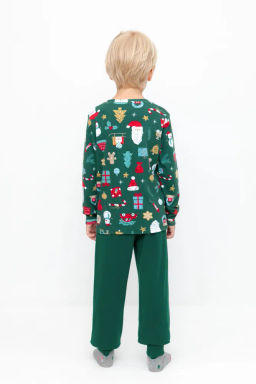 К 1552/тем.зеленый,новогоднее ассорти пижама д/дет яс - Crockid фото 7