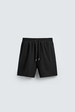 TEXTURED JOGGER BERMUDA SHORTS - Zara фото 9