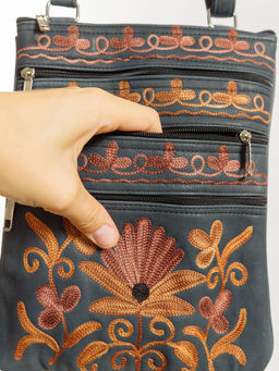 Сумка натуральная кожа через плечо №1114/8 - Ганг фото 5