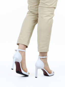 08-A78F-620D WHITE Босоножки женские (натуральная кожа)