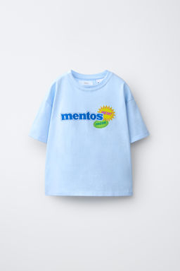 CAMISETA ESTAMPADO MENTOS ® / Celeste