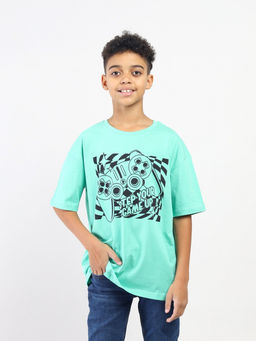 CRB wear / CSJB 64038-37-435 Футболка для мальчика,зеленый/Ex.Cherubino