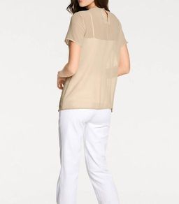 Блузка, песочная - Patrizia dini фото 4