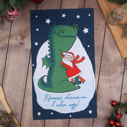 Полотенце Доляна Крепких объятий 28х46 см, 100% хл, рогожка 164 г/м2