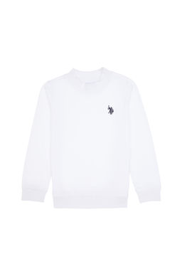 Erkek _ocuk Beyaz Basic Sweatshirt Sepette S_rpriz _ndirim - U.s. polo assn фото 2