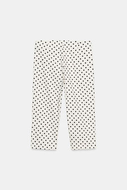 PANTAL?N CAPRI LUNARES / Blanco / Negro - Zara фото 5