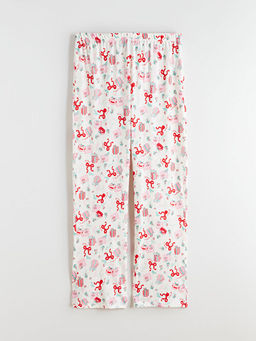 Beli Lastikli Y?lba?? Temal? Kad?n Pijama Alt?