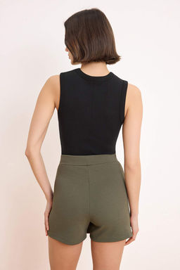 TRENDYOLMILLA Siyah Y?rtmacl? Esnek Mini Etek TWOSS24ET00212 фото 25