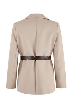 Tas Kendinden Kemerli Blazer Ceket TWOSS26BC00040 - Trendyolmilla фото 3