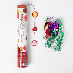 Хлопушка пневматическая Любовь, с сюрпризом, 30 см - Страна карнавалия фото 2