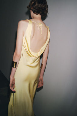ZW COLLECTION LONG SATIN DRESS - Zara фото 4
