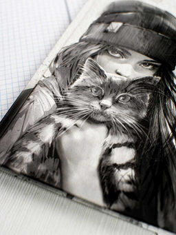 Дневник школьный арт. 69696 ДЕВУШКА С КОТОМ. ОСЕНЬ