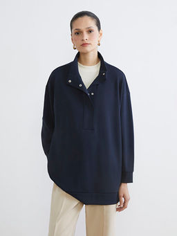 Soft Touch Oversize Kad?n Sweatshirt Tunik