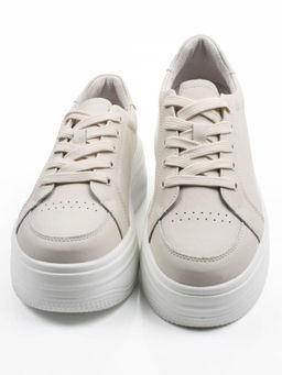 03-YH326-2 LT. BEIGE Полуботинки спортивные женские (натуральная кожа)