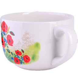 60275 Кружка-супница 550мл Цветущие Маки доломит LR (х36) - Mayer&boch фото 2