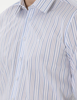 Рубашка Pierre Cardin Slim Fit синяя с длинным рукавом