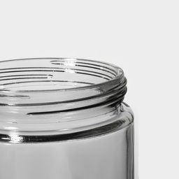 Банка для хранения сыпучих продуктов «Бомонд», 2 л, 11×27 см, с металлической крышкой, стекло, прозрачная