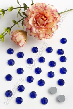 Стразы круглые 10 мм (200 шт) SF-373/1604, синий