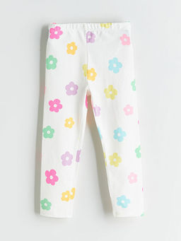 Beli Lastikli Bask?l? K?z ?ocuk Tayt