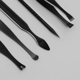 Набор маникюрный, 11 предметов, в футляре, в картонной коробке, цвет чёрный/красный - Queen fair фото 5