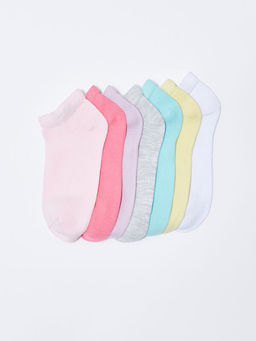 Basic K?z ?ocuk Patik ?orap 7li