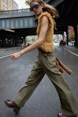 PAPER BAG TROUSERS WITH BELT - Zara фото 3