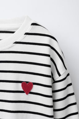 STRIPED HEART T-SHIRT - Zara фото 3