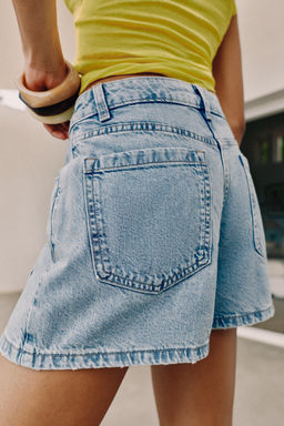 FALDA PANTAL?N Z1975 DENIM CRUZADA / Azul claro - Zara фото 5
