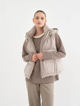 Conso/WDM 230567 - beige Пуховый жилет  фото 5