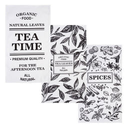 Набор кухонных полотенец Доляна Organic food 35х60см-3шт, 100% хлопок  фото 2