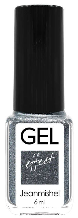 JEANMISHEL mini GEL-эффект лак д/н 6мл. №300 Серебристый искрящийся.(*24)