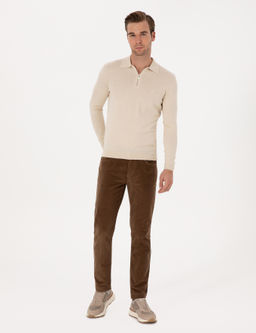 Vizon Straight Fit Kanvas Pantolon - Cacharel фото 3