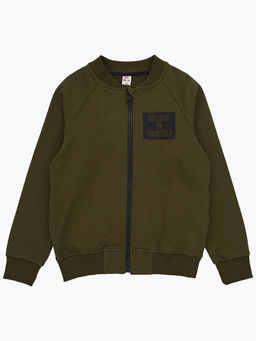 Спортивный костюм для девочки на молнии UD 7728 зелен-хаки - Mini maxi фото 16