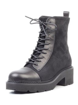 01-M03 BLACK Ботинки демисезонные женские (натуральная кожа, велюр, байка) - Фабричный китай фото 3