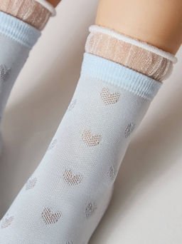 Цена за 2 пары Conte-Kids Носки TIP-TOP из вискозы с рисунками св.голубой