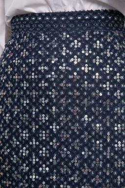 Юбка с пайетками Кетти (синяя) Ю14770-10М - Lt collection фото 5