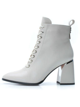 PCS125-2 BEIGE Ботинки демисезонные женские (натуральная кожа, байка) - Фабричный китай фото 8