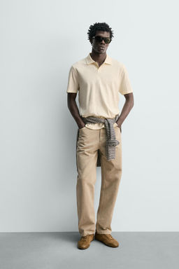 POLO REGULAR FIT ALGOD?N - LINO / Crudo