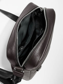 Мужская кожаная сумка Richet 2937LN 855 Коричневый фото 3