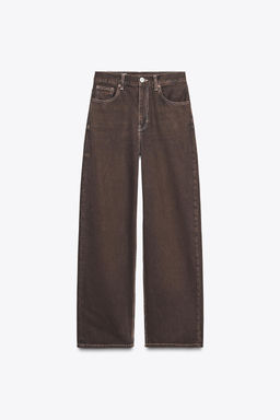 TRF STRAIGHT HIGH-WAIST JEANS - Zara фото 7