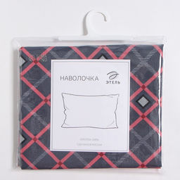 Наволочка Этель 50*70 Клетка, 100%хлопок, бязь, 125 гр/м2  фото 3