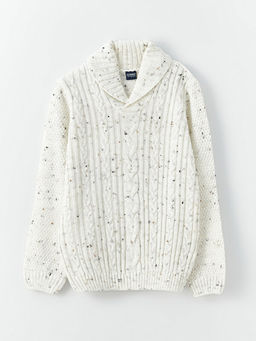 ?al Yaka Desenli Uzun Kollu Erkek ?ocuk Triko Kazak