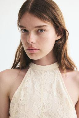 Vestido de encaje con nesgas - H&m фото 4