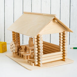 Конструктор деревянный «Беседка», модель для творчества