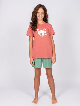 Пижама для девочки (футболка+шорты) 91273 Lets go - Let's go фото 3