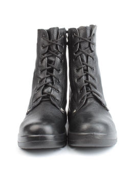 05-9005 BLACK Ботинки зимние мужские (натуральная кожа, искусственный мех)